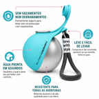Kit Passeio Inteligente Pet CleanWalk™ | Coletor Higiênico + Garrafa Portátil com Tigela