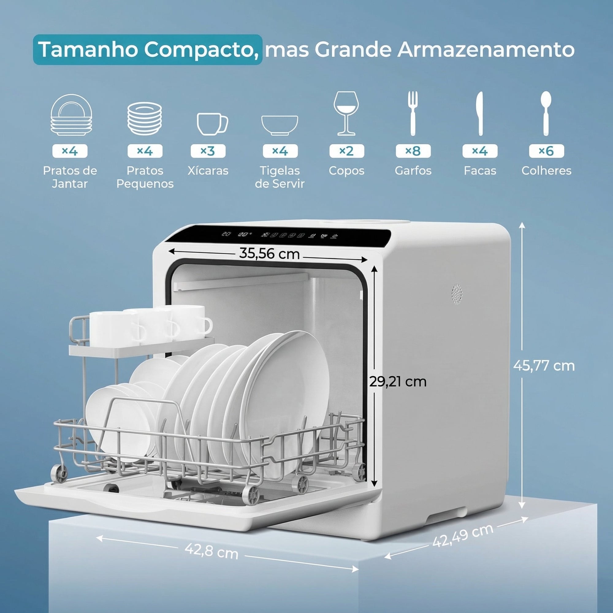 Lava-Louças Portátil de Bancada Ecowasher