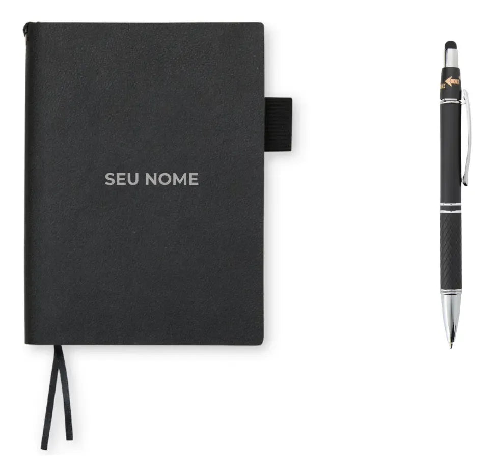 Kit Escritório com Caneta de Metal personalizavel
