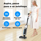 Aspirador Vertical de Pó I7 Pro - Aspira e Passa Pano Autolimpante, Sem Fio