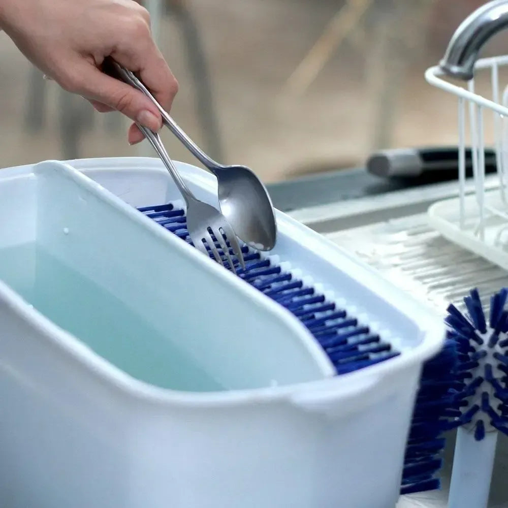 CleanDish Portátil™ — Lava-Louças Manual para Pratos, Copos e Talheres