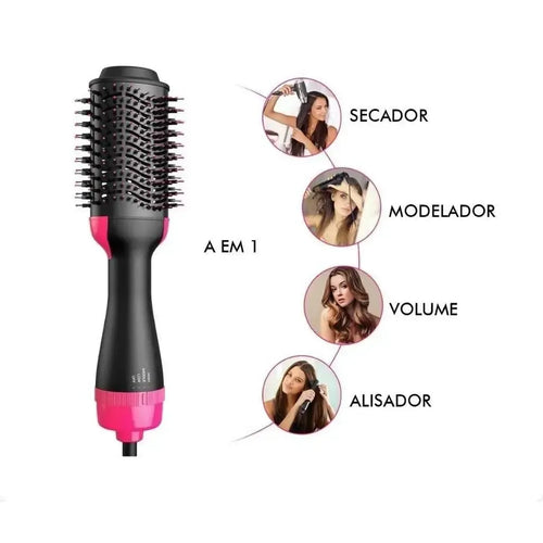 BellaDry Pro Max™ — Escova Secadora, Alisadora e Modeladora 3 em 1