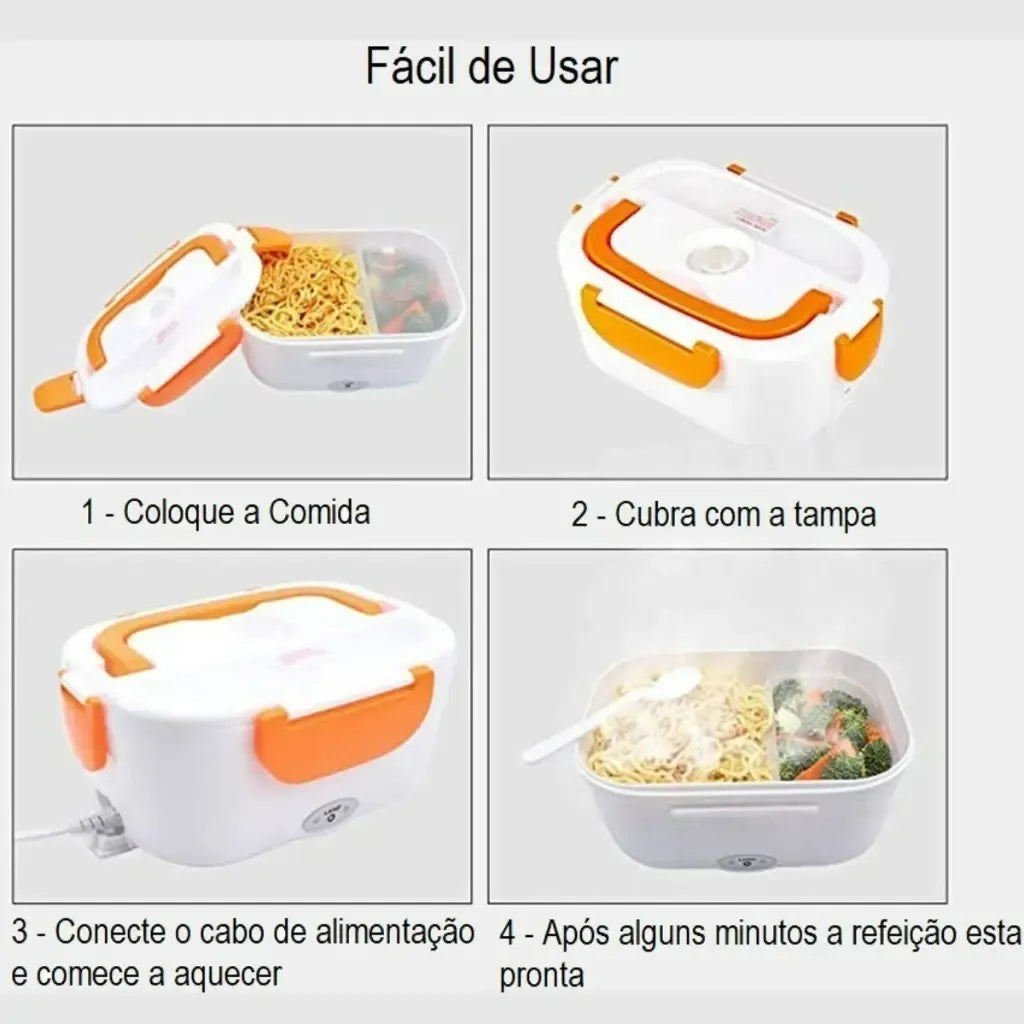 LunchBox Heat™ — Marmita Elétrica Bivolt para Casa e Carro