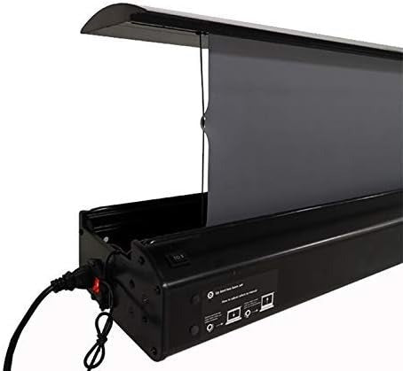 Tela de Projeção Elétrica Floor Rising Premium™ | 100” a 120” Retrátil, Motorizada e Portátil