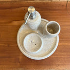 Conjunto de Banheiro em Mármore Natural - 4 peças